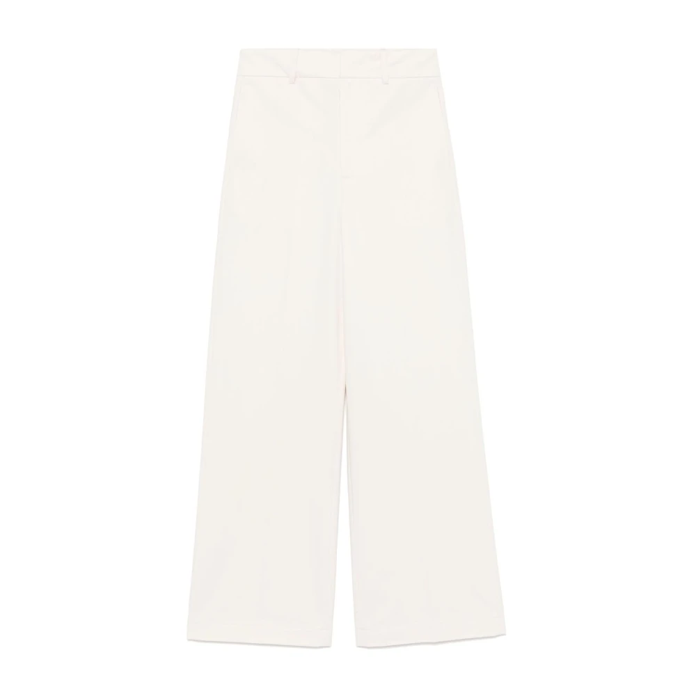 Semicouture Natuurlijke broek met verborgen sluiting Beige Dames