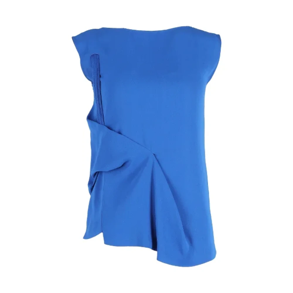 Maison Margiela Pre-owned Polyester tops Blue Dames