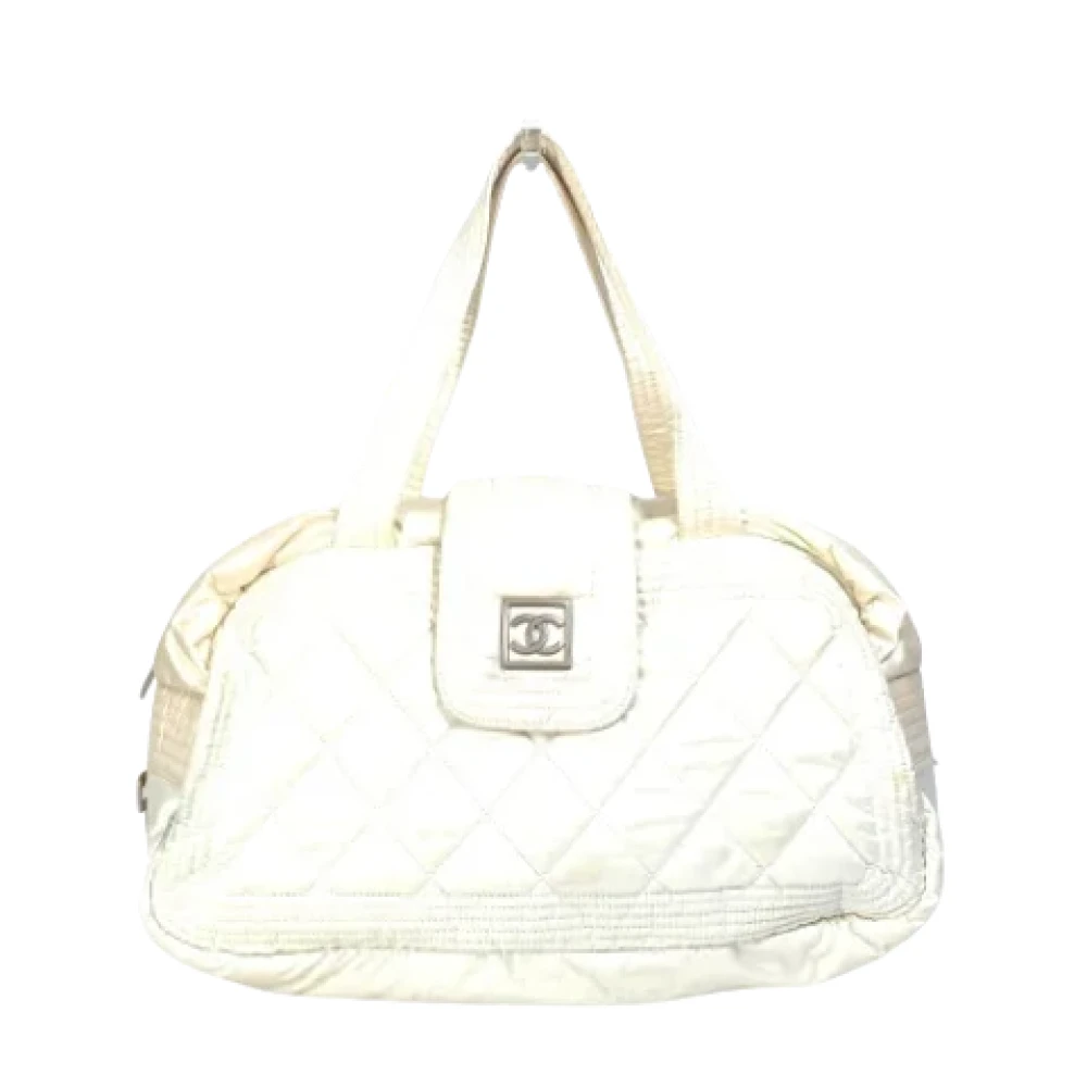 Chanel Vintage Pre-owned Fabric chanel-bags White Dames