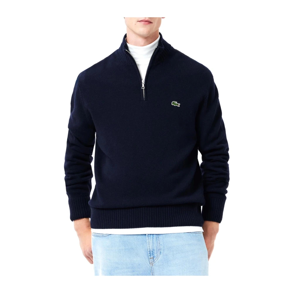 Lacoste Klassieke Zip-Up Sweater Blue Heren