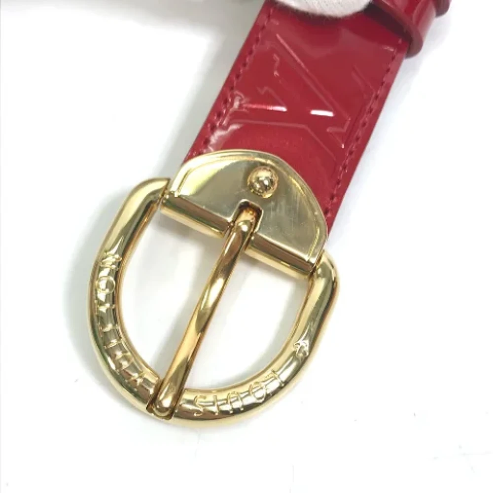 Louis Vuitton Vintage Pre-owned Leather belts Red Dames