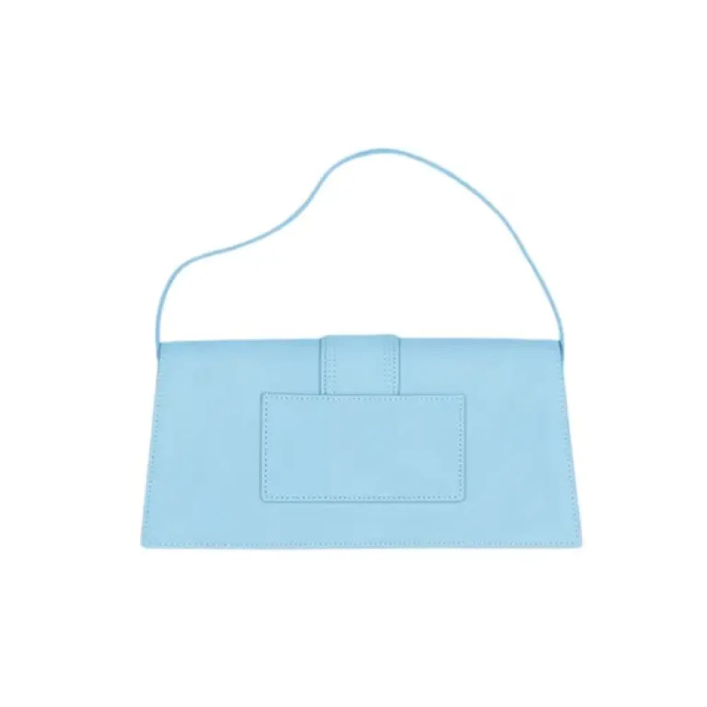 Jacquemus Turquoise Schoudertas met Gouden Accenten Blue Dames