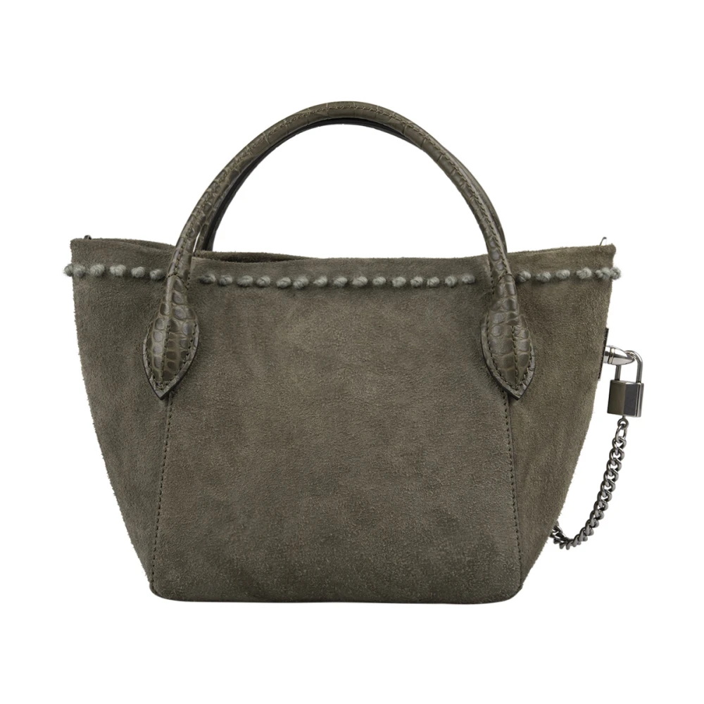 Ermanno Scervino Groene Margot Tas met Krokodillenprint Green Dames
