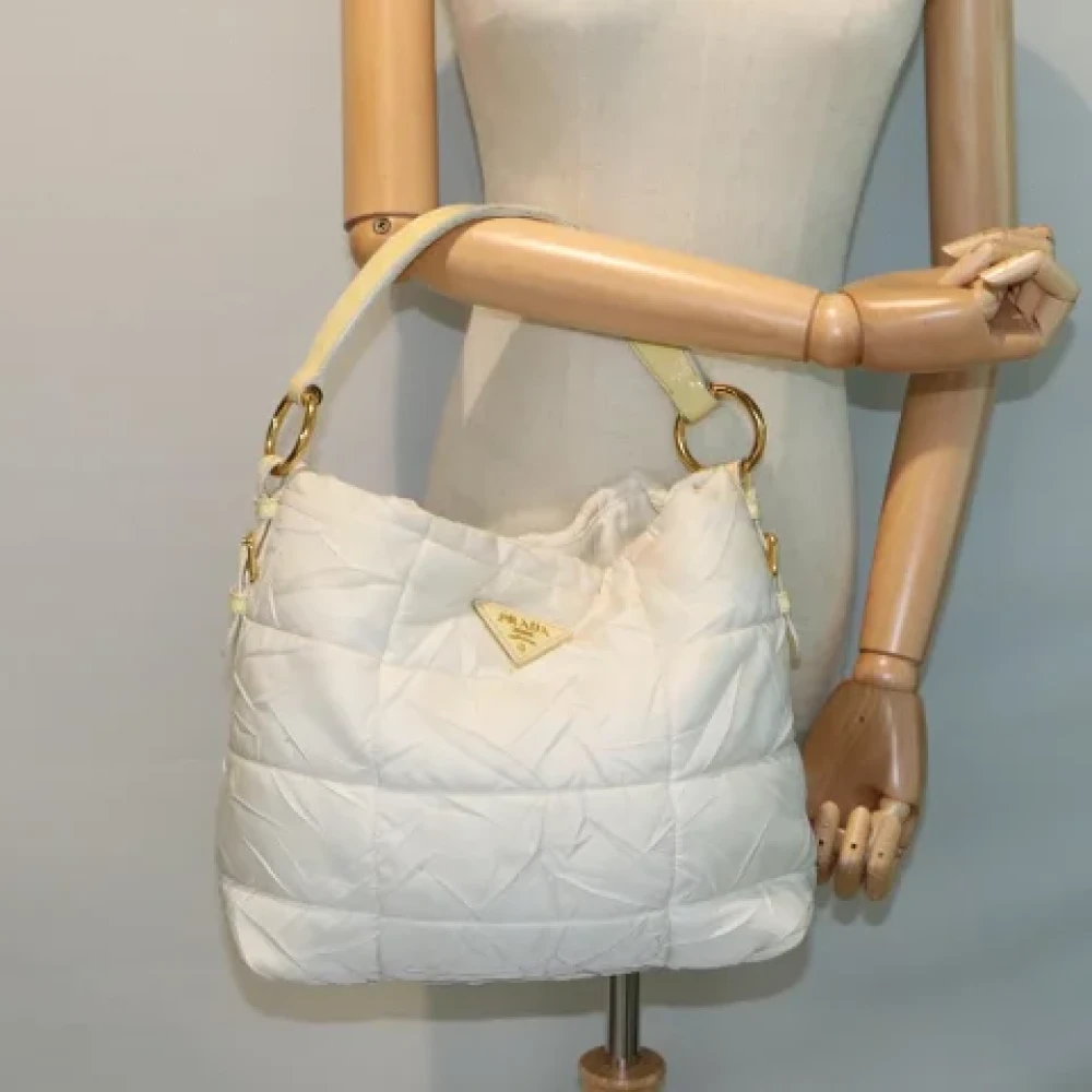 Prada Vintage Pre-owned Fabric prada-bags White Dames