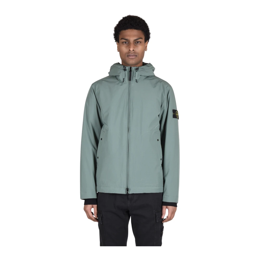 Stone Island Stijlvolle Jas 92% PL 8% Green Heren