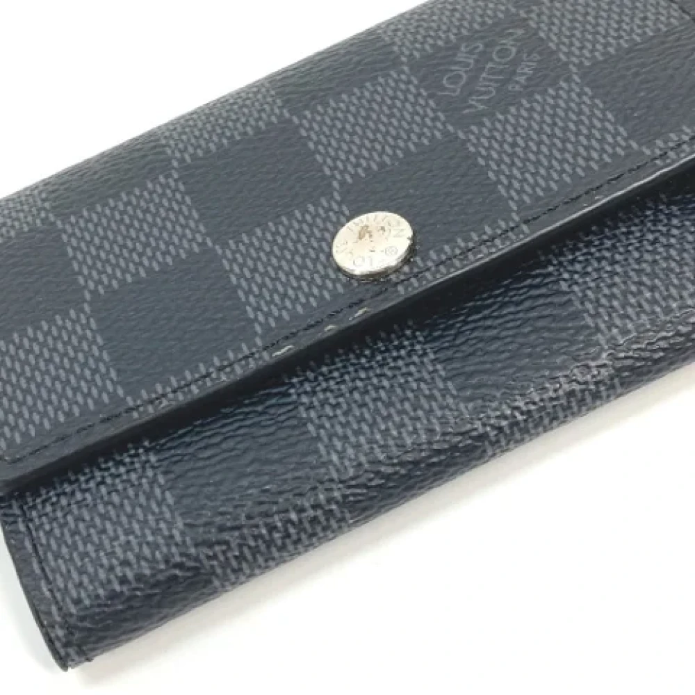 Louis Vuitton Vintage Pre-owned Cotton key-holders Black Dames