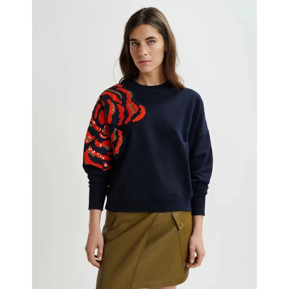 Essentiel Antwerp Donkerblauwe Sweater Gag Blue Dames