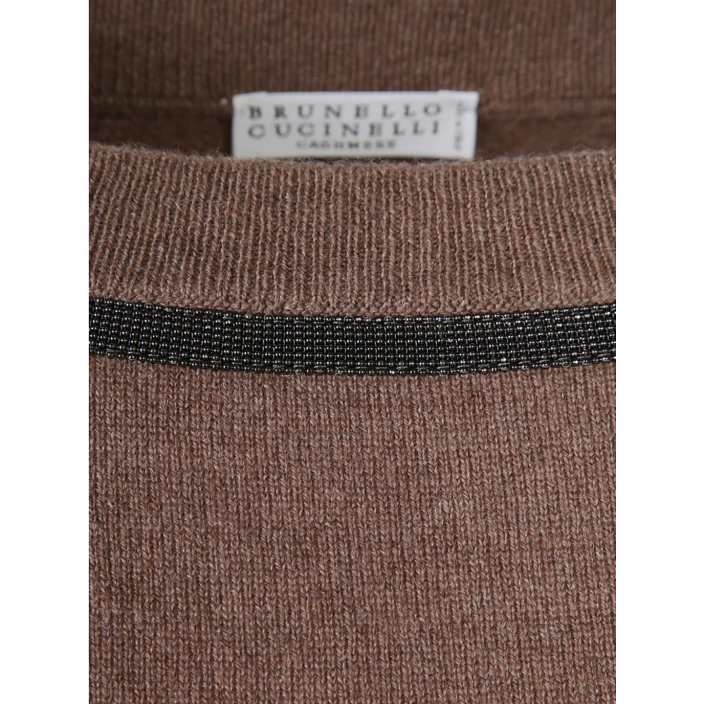 BRUNELLO CUCINELLI Luxe Bruine Sweatshirt Upgrade Garderobe Brown Dames