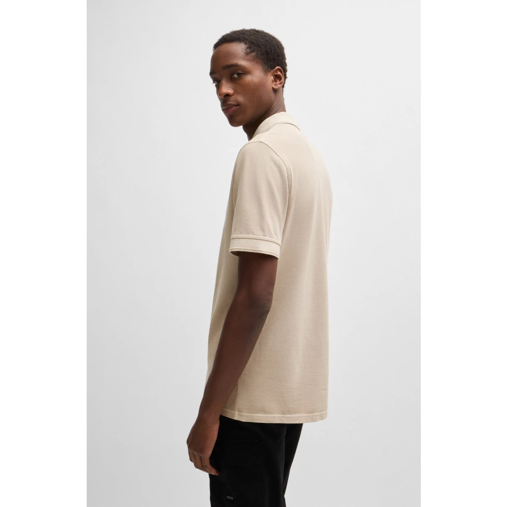 Boss Klassiek Poloshirt Beige Heren
