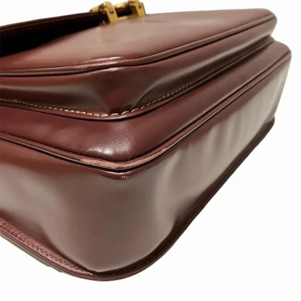 Cartier Vintage Pre-owned Leather shoulder-bags Brown Dames