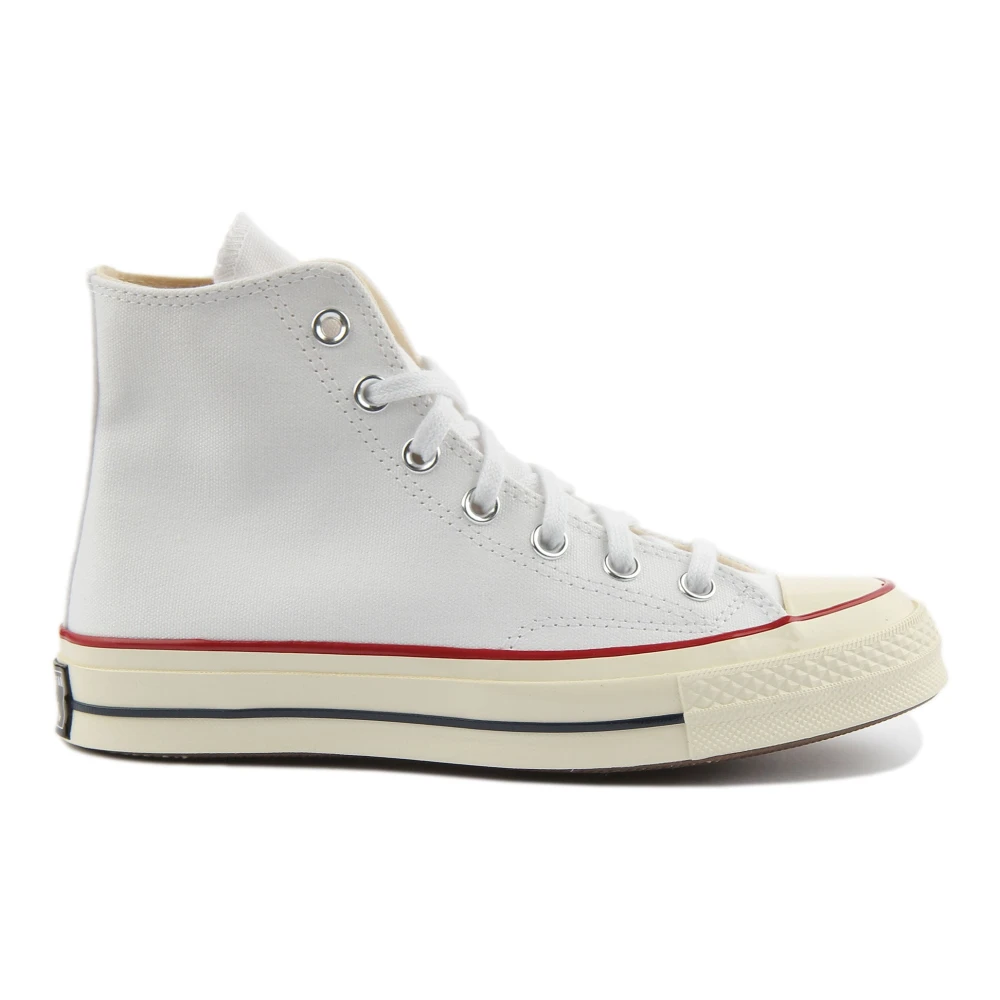 Converse Men's White Classic Hi Top Canvas Trainers - Sneakers - 9 Uk - Shoes