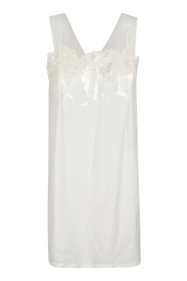 White Silk Slip Dress