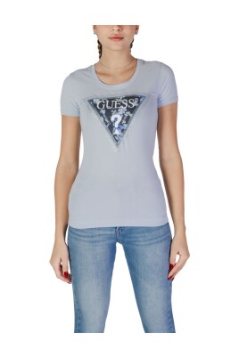 t-shirt-en-coton-bleu-avec-fleur-triangle
