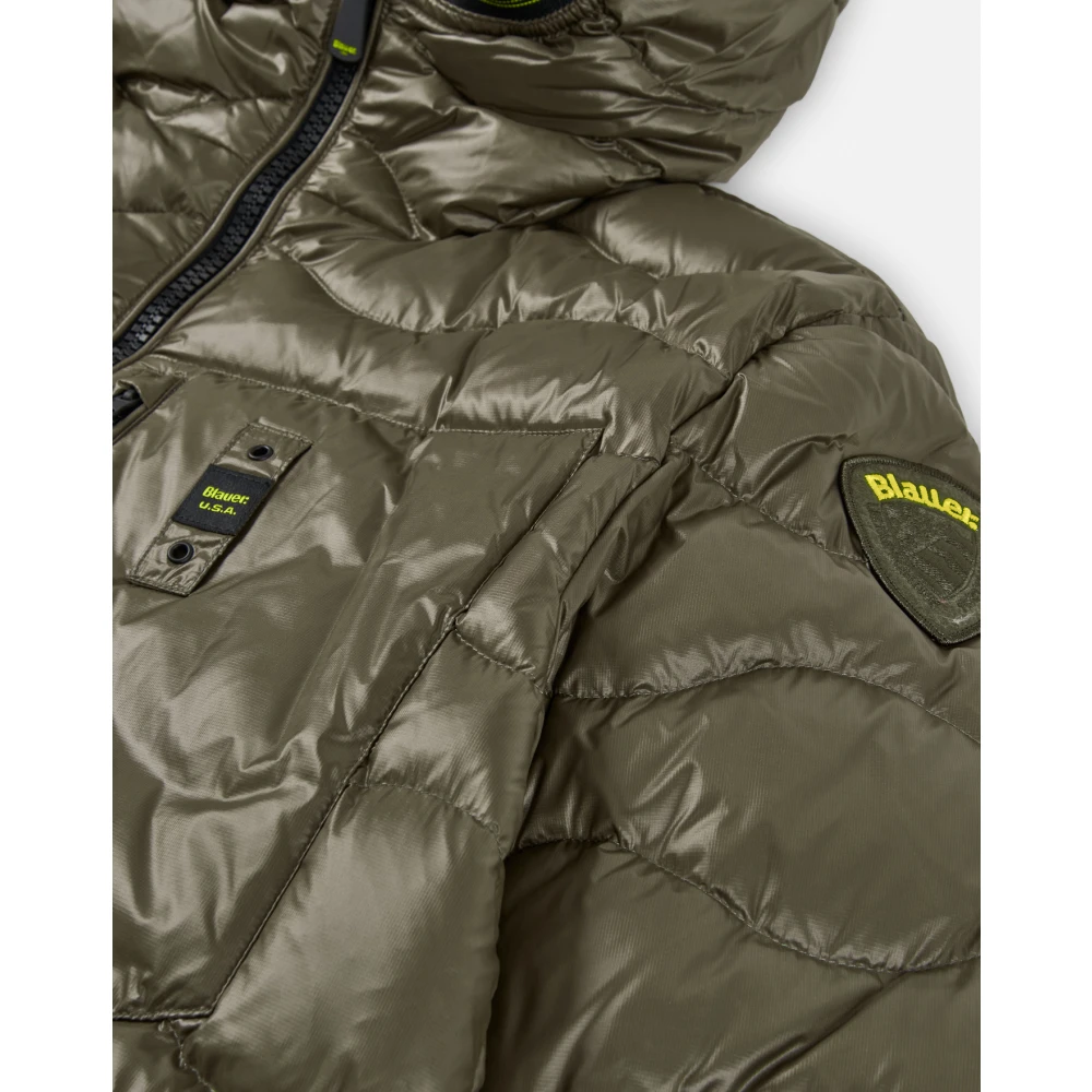Blauer Groene Hoodie Jas Green Heren