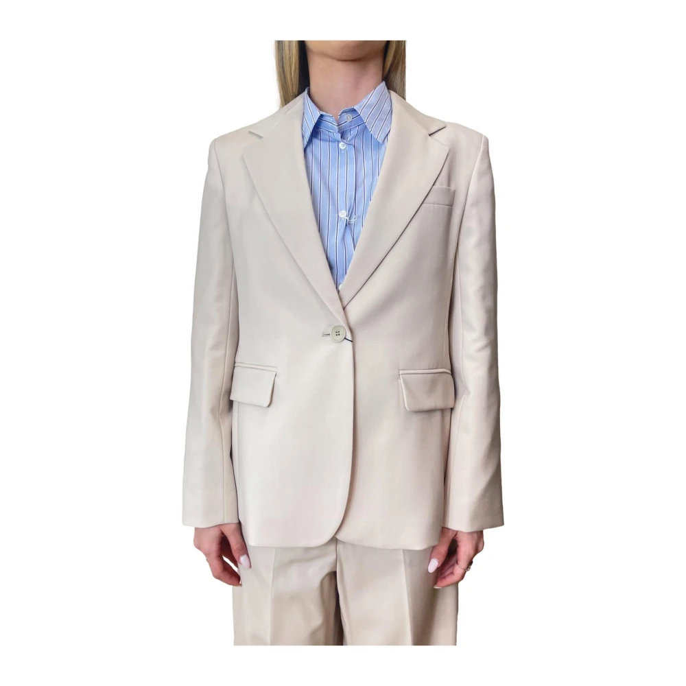 Weekend Max Mara Women's Beige Wkdlamine Jacket - Blazers - Xs - Jackets