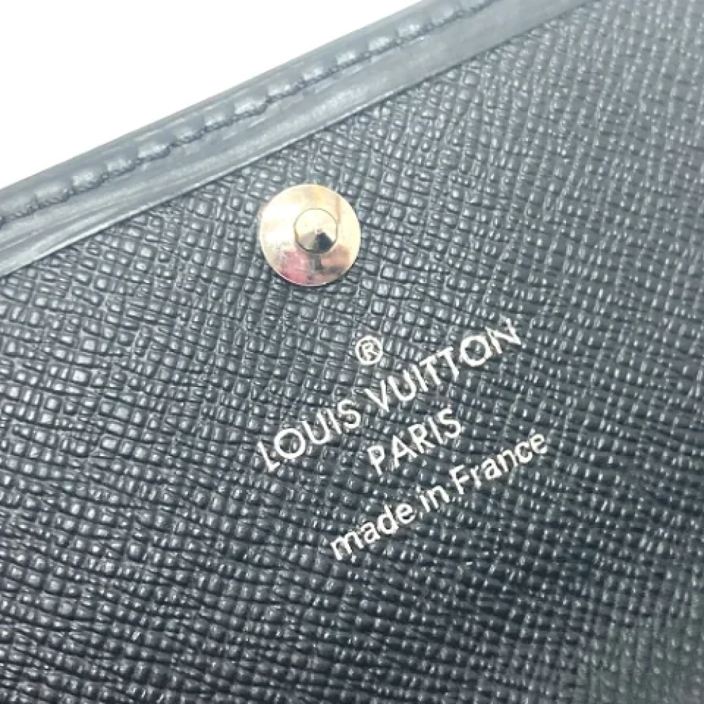 Louis Vuitton Vintage Pre-owned Leather key-holders Black Dames