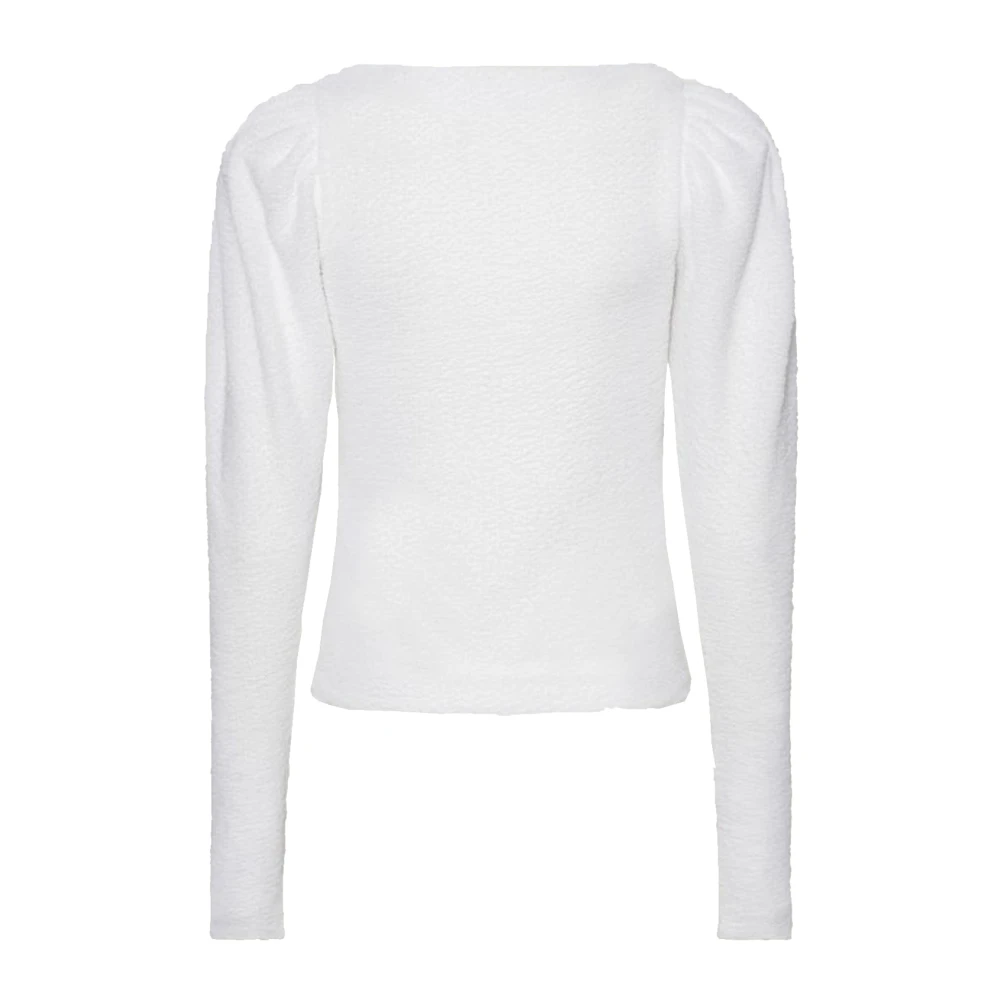 Rotate Birger Christensen Witte top met vierkante halslijn White Dames