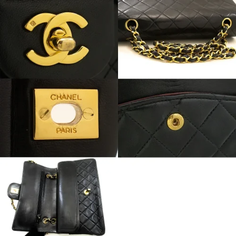 Chanel Vintage Pre-owned Leather chanel-bags Black Dames