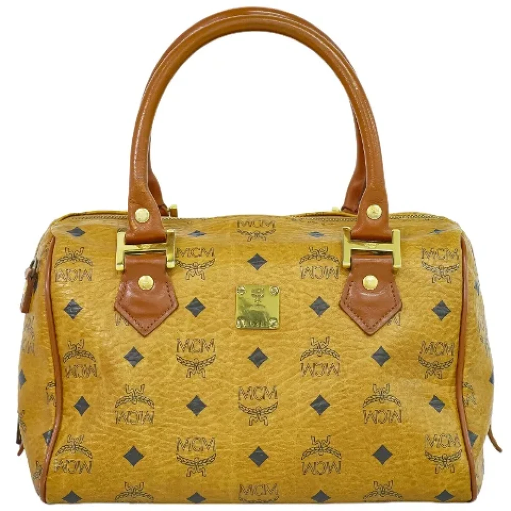 MCM Pre-owned Canvas handbags Brown Dames