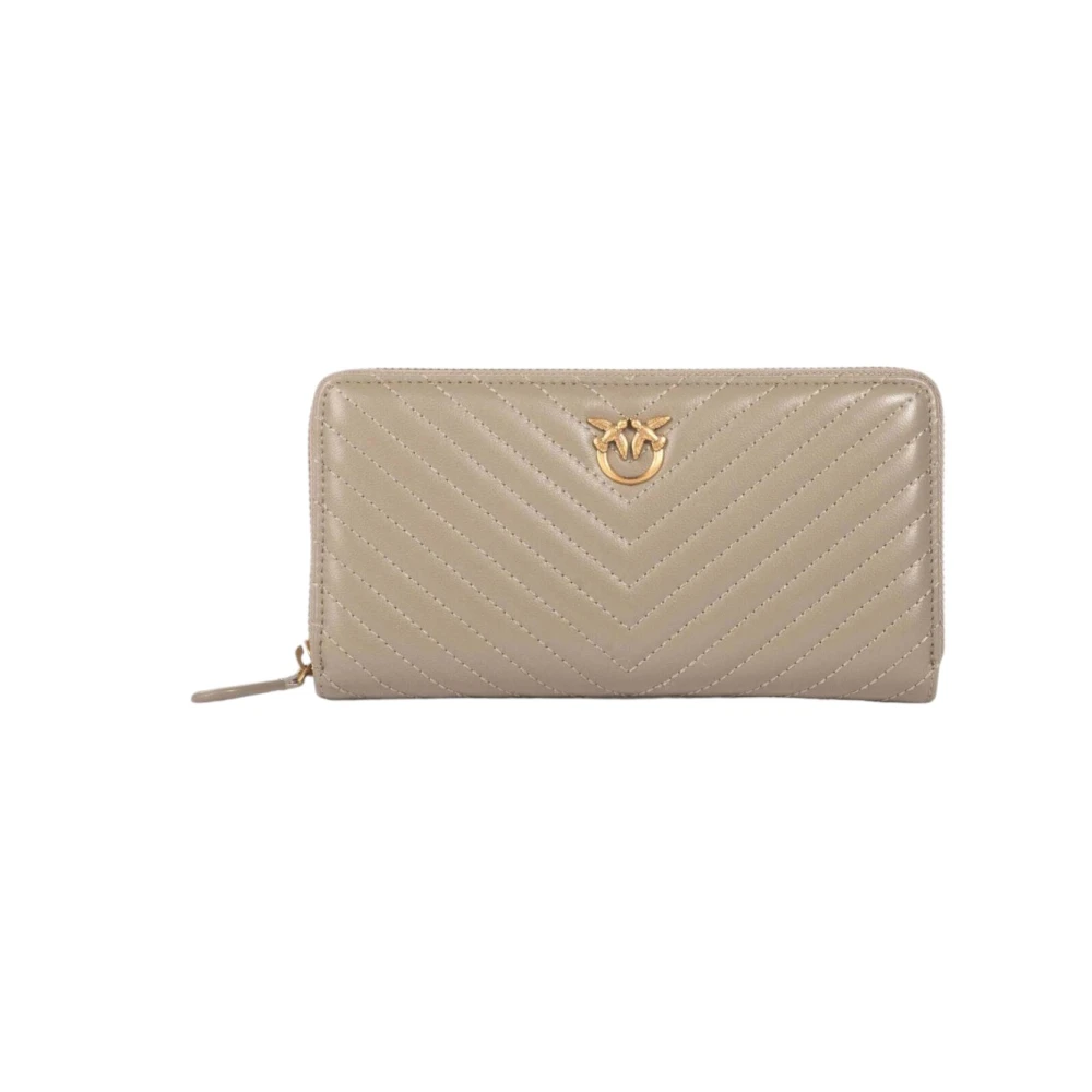 Pinko Stijlvolle Portemonnee voor Vrouwen Beige Dames