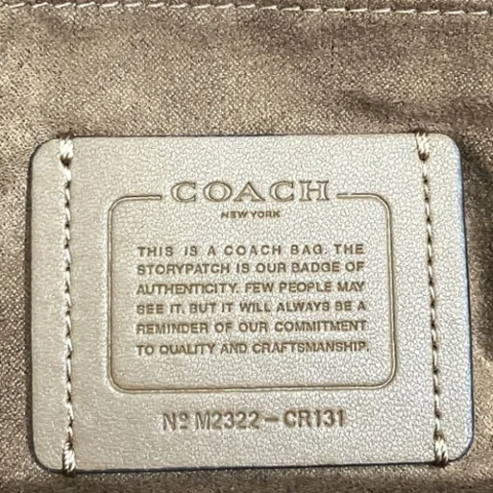 Coach Pre-owned Canvas shoulder-bags Brown Dames