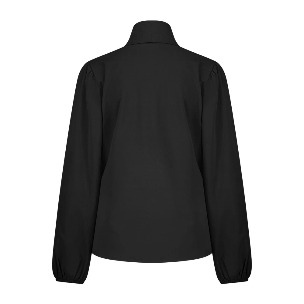 Lady Day Naomi V-hals Blouse Pofmouw Black Dames