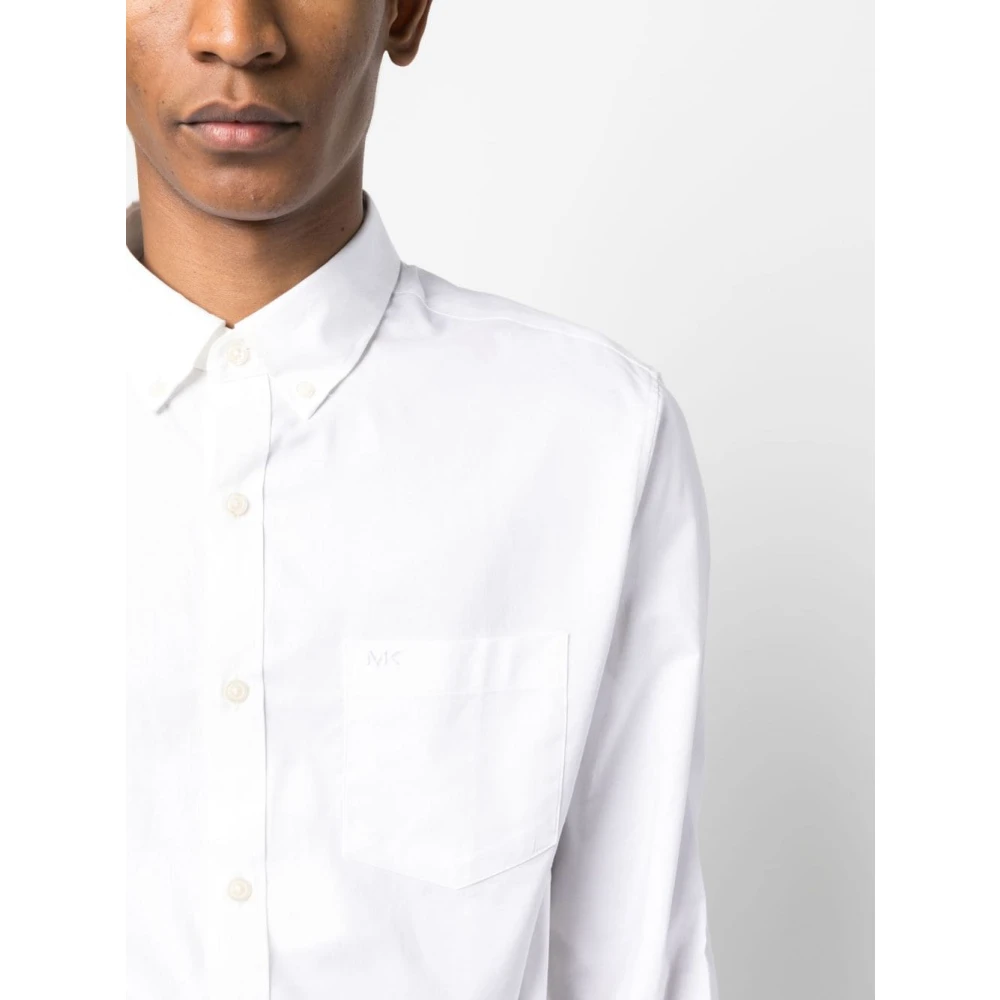 Michael Kors Oxford Str Shirt White Heren