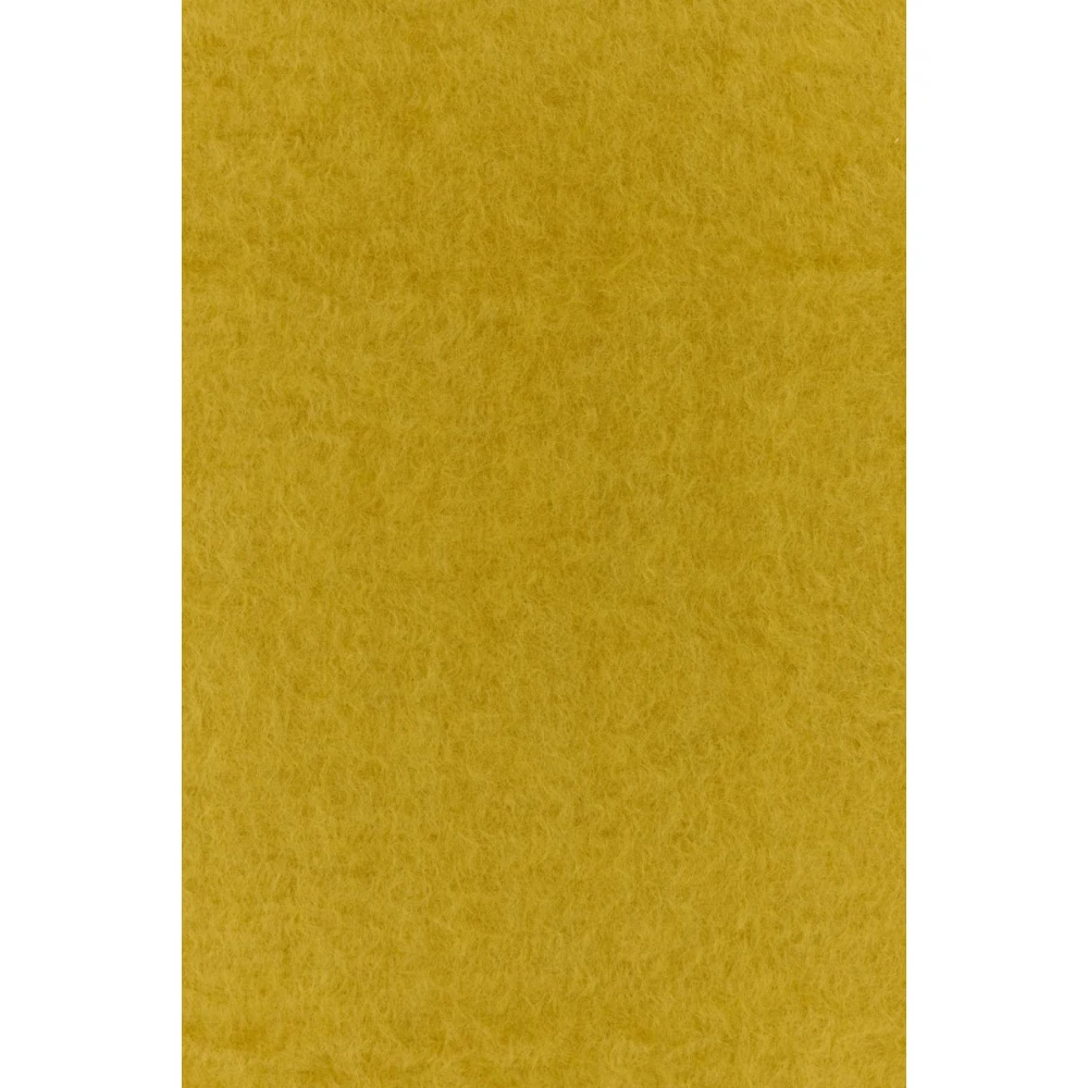 Jil Sander Mohair Blend Mosterd Sjaal Yellow Dames