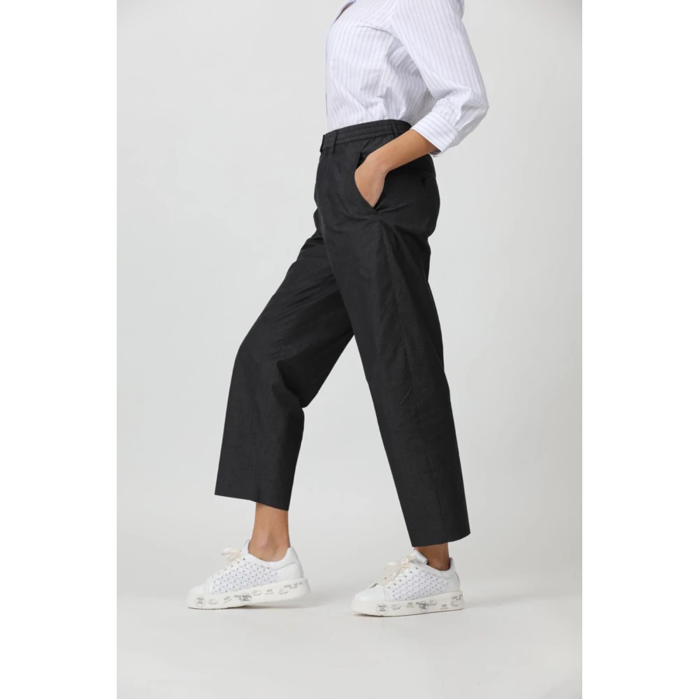 Aspesi Casual Katoenen Broek Black Dames