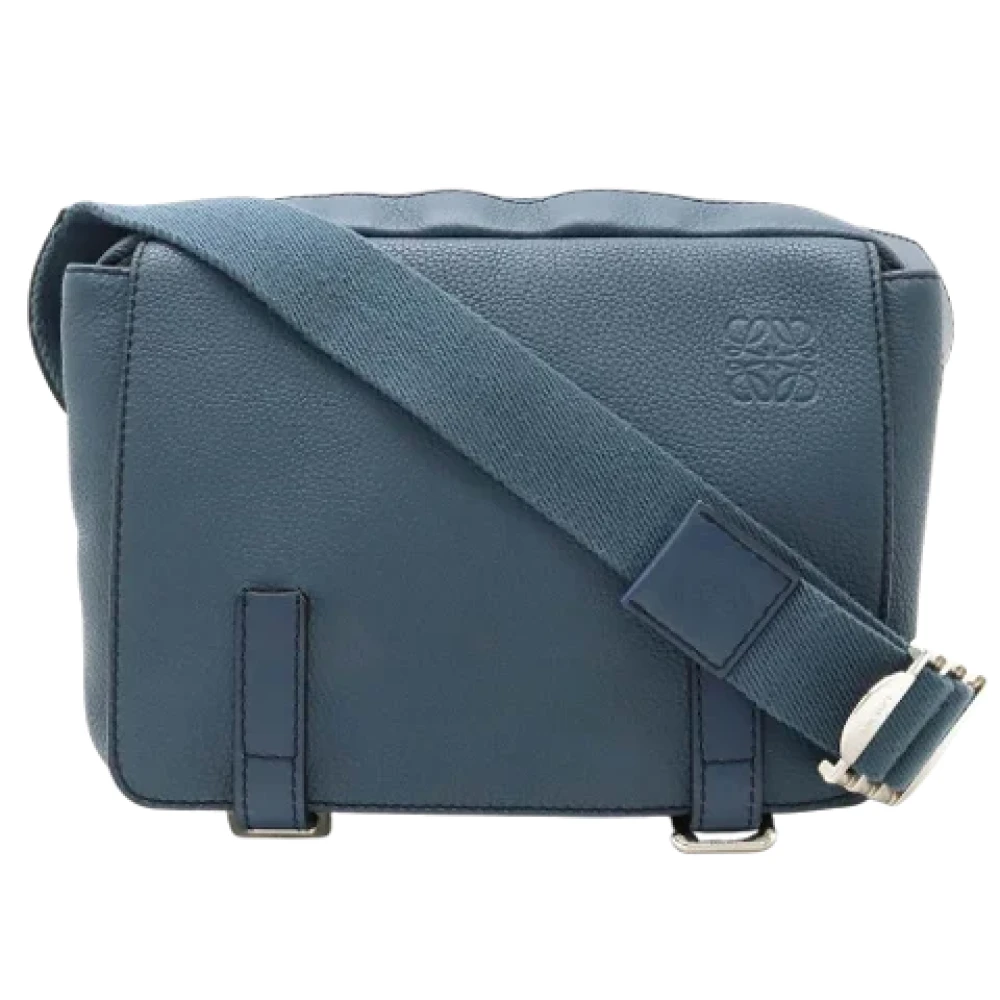 Loewe Pre-owned Leather shoulder-bags Blue Dames