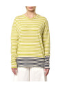 pull-a-rayures-manches-longues-beige-vert