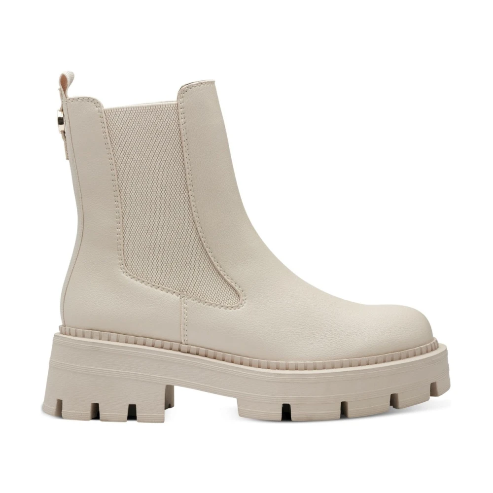 Tamaris Women's Beige Casual Closed Booties - Chelsea Boots - 7 Uk - Shoes