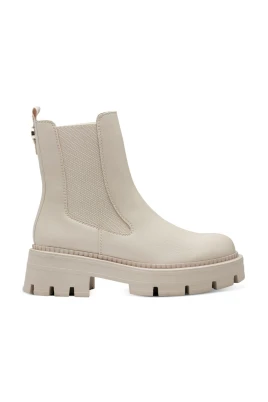 Beige Casual Stängda Boots