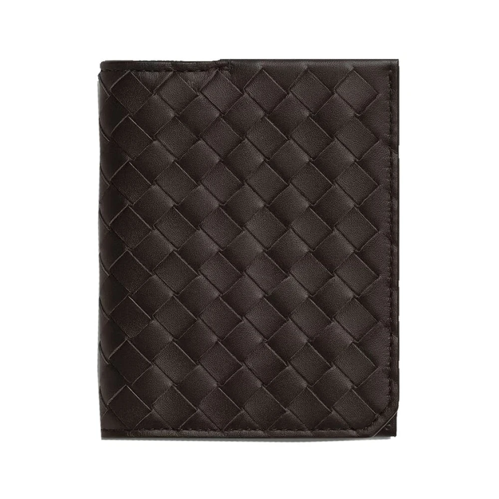 Bottega Veneta Intrecciato Piccolo Flap Kaarthouder Brown Heren