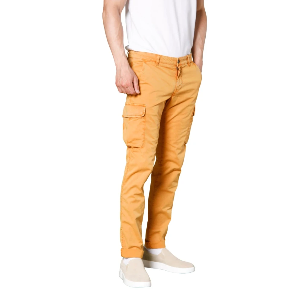Mason's Slim-fit Trousers Orange Heren