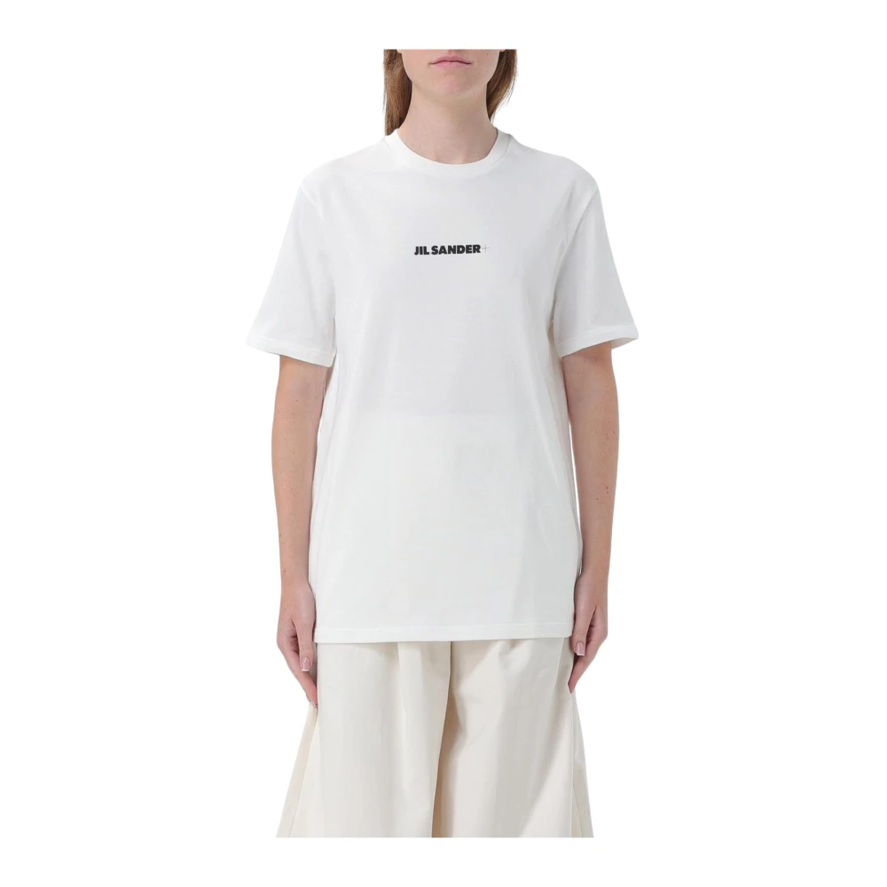 Jil Sander Women's White Minimalist Logo Tee For