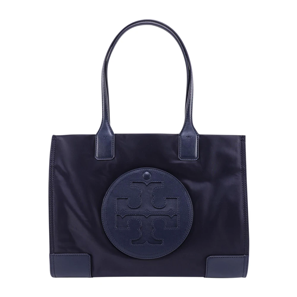 TORY BURCH Nylon Schoudertas met Logo Blue Dames