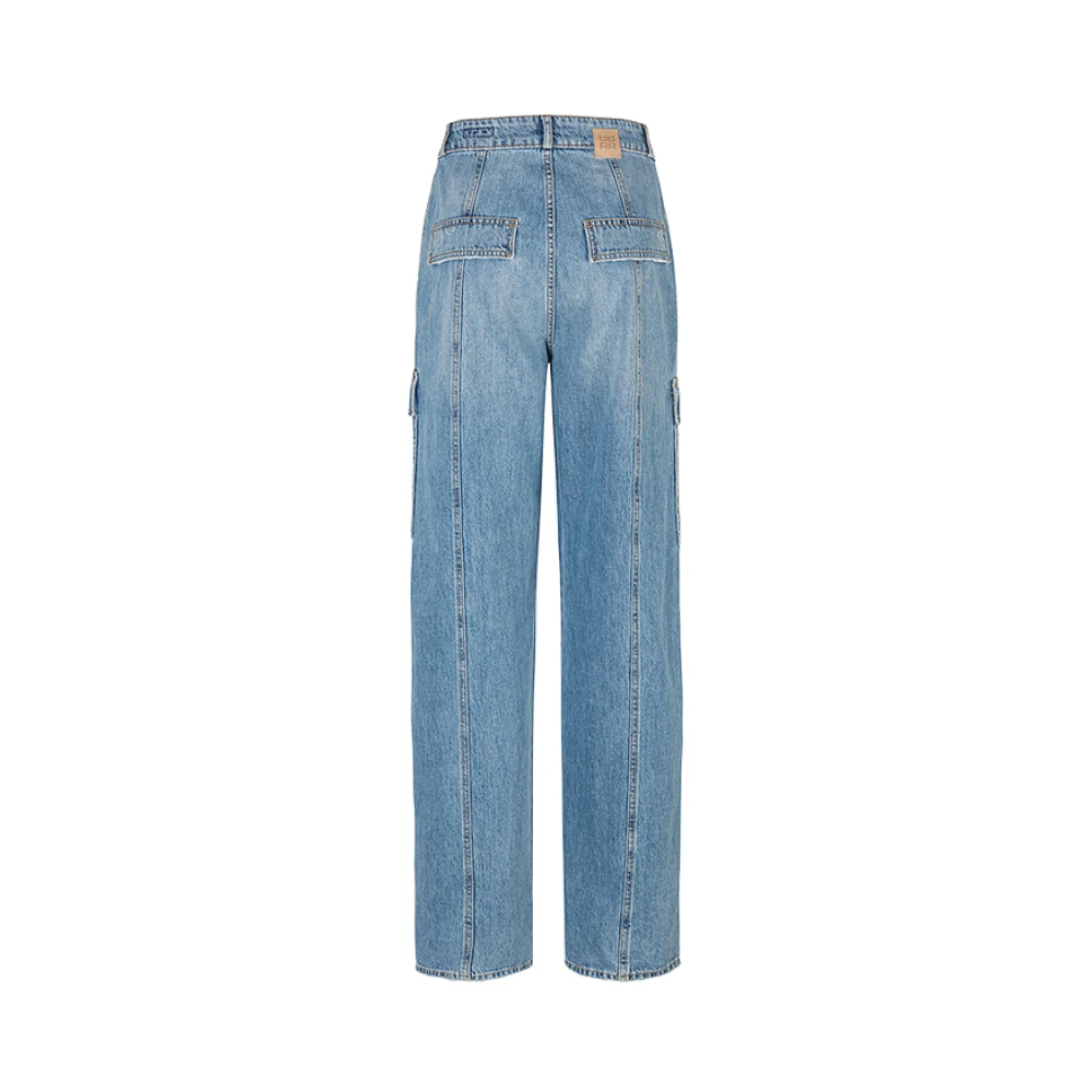 RIANI Cargo Style Katoenen Jeans Blue Dames
