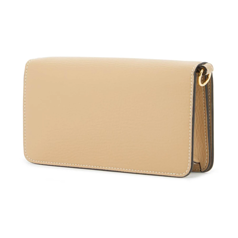 Stella Mccartney Mini Logo Print Schoudertas Beige Dames