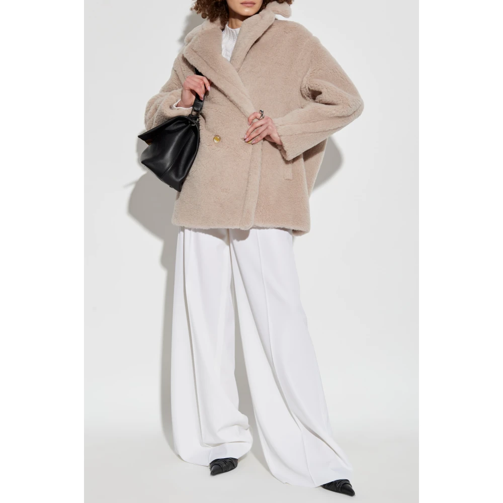 Max Mara Bontjas Cuba Beige Dames