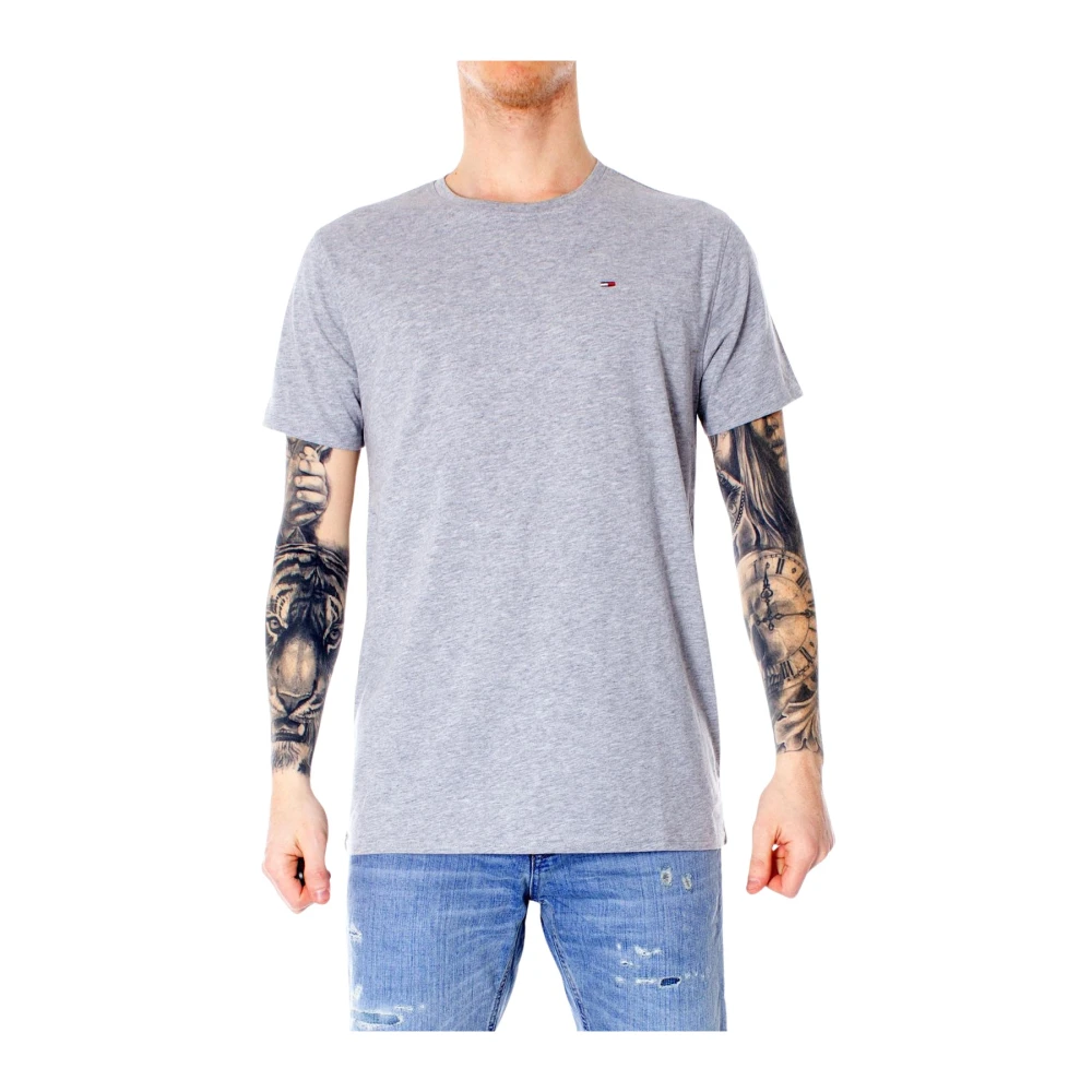 Tommy Jeans Herren Grau T-Shirt Dm0dm04411 Fit - Bild 4