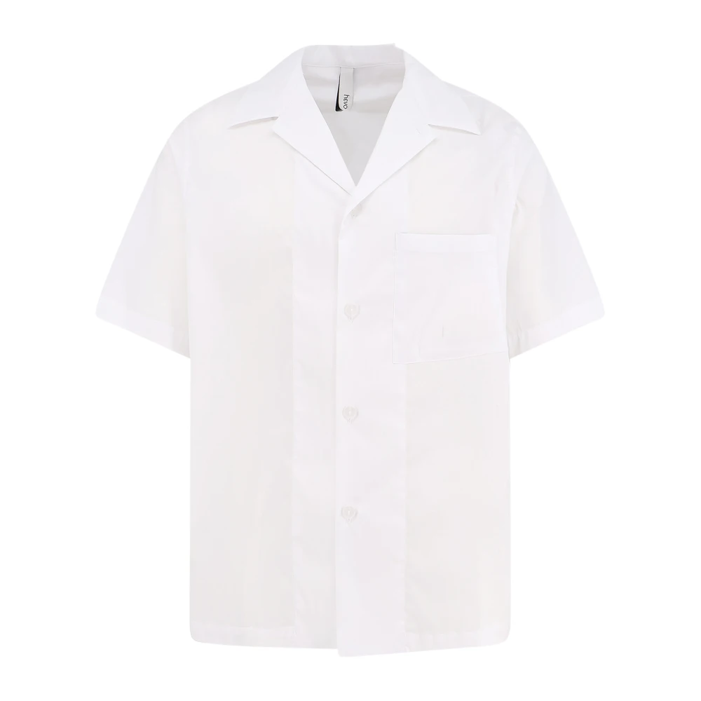 Hevo Uomo Bianco - Camicia Maniche Corte Novoli - Shirts - L