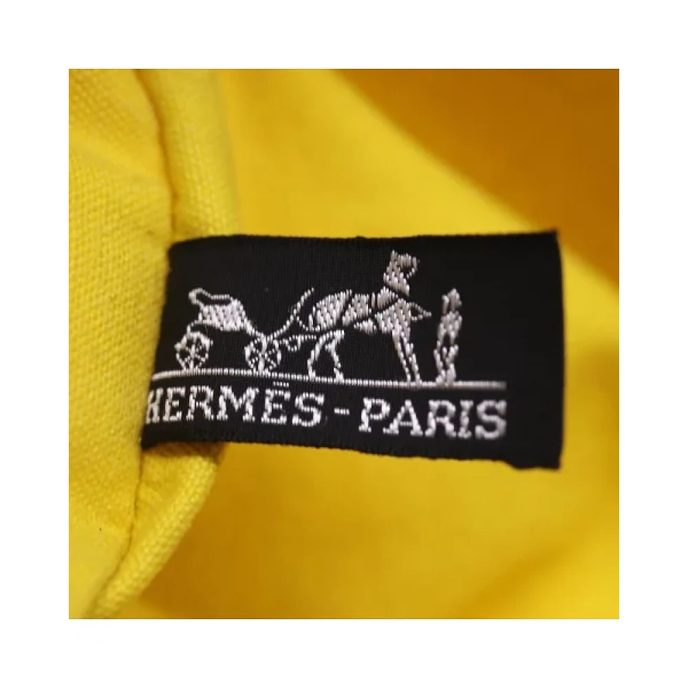 Hermès Vintage Pre-owned Canvas pouches Yellow Dames