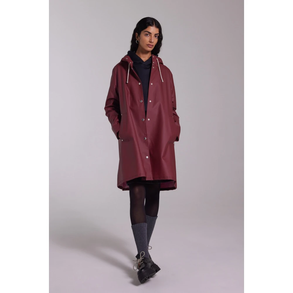 Stutterheim A-lijn Waterdichte Regenjas voor Vrouwen Red Dames