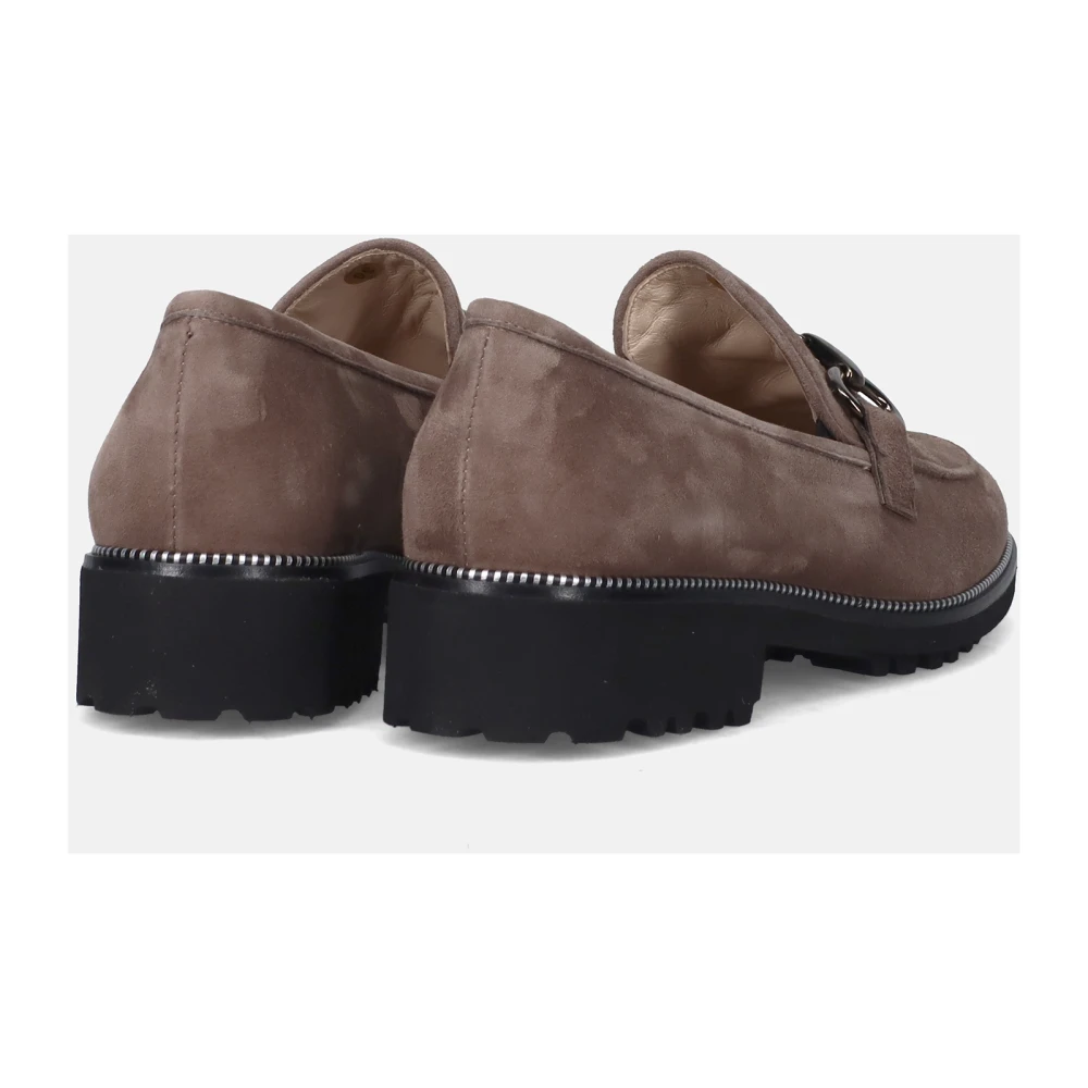 Gabor Kameel Suède Mocassin met Plateau Brown Dames
