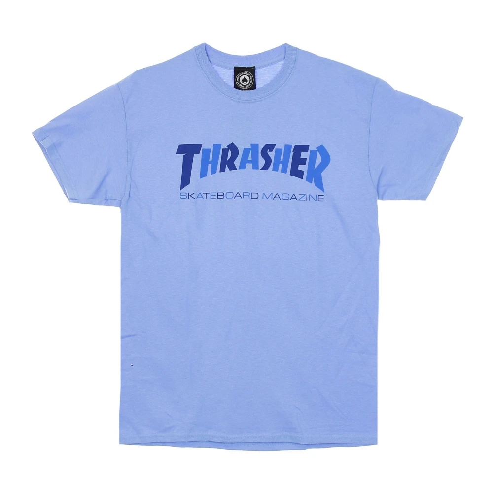 Thrasher Blauwe Checkers Heren T-shirt Blue Heren