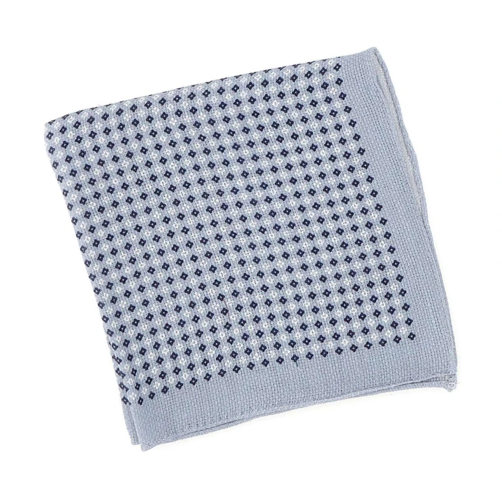 Hugo Men's Blue Handkerchiefs, One Size, Pocket Square