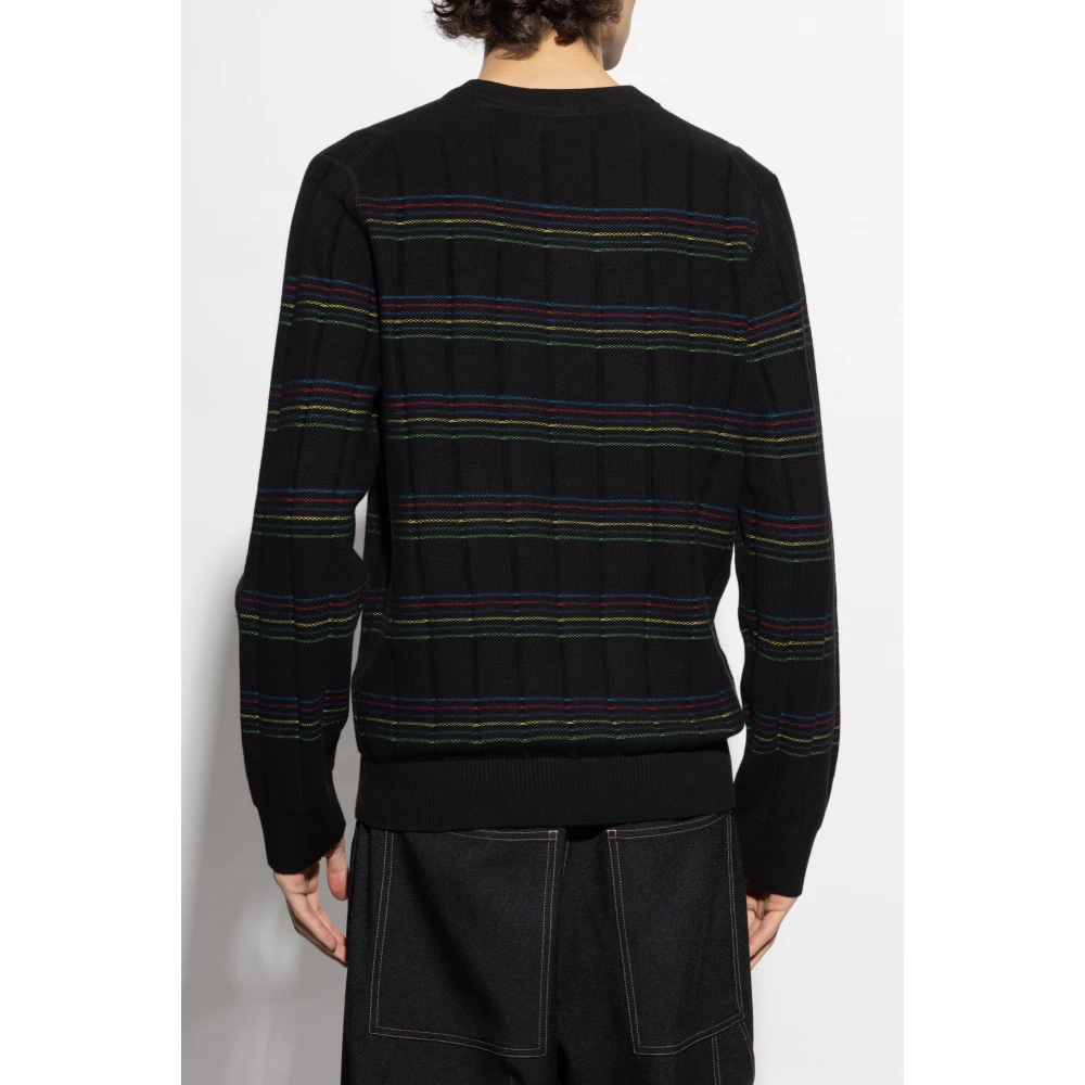 PS By Paul Smith Trui met gestreept patroon Black Heren