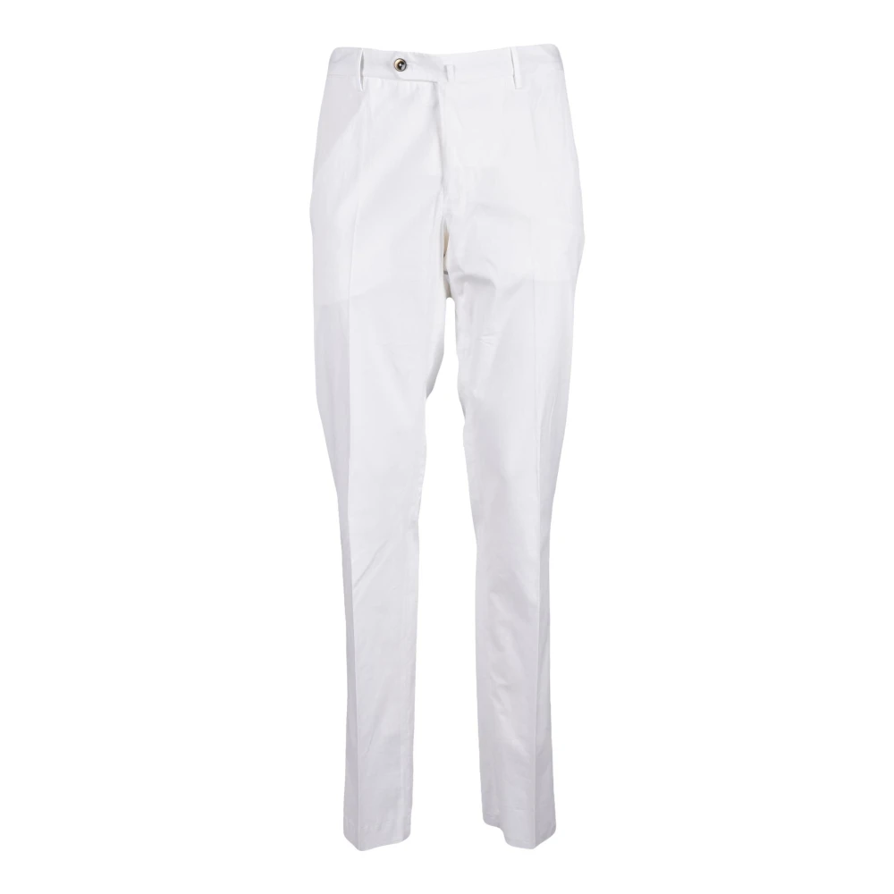 PT Torino Katoen Elastaan Broek White Heren
