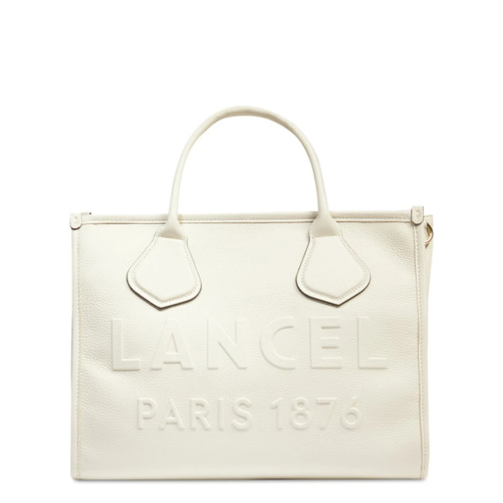 Lancel Women's Beige Zip Tote Bag In Snow